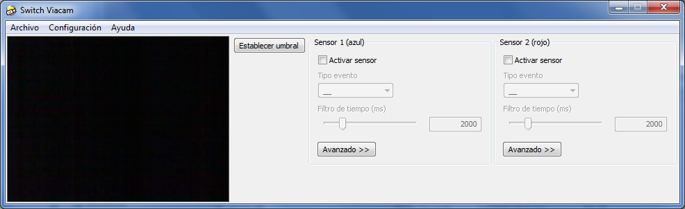 Ventana principal de Switch Viacam